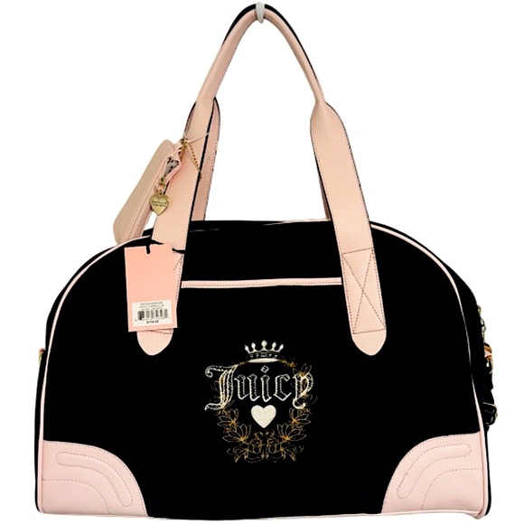 Juicy Couture Handbags - NWT Juicy Couture Black and Pink Women's Duffle Bag